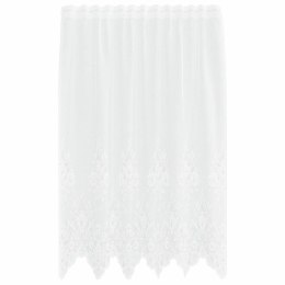 ZASŁONY Z ZASŁONAMI KWIATOWY BIAŁY 150X140CM POLIESTER