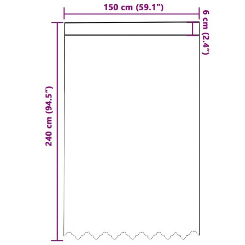 ZASŁONY Z ZASŁONAMI KWIATOWY BIAŁY 150X240CM POLIESTER