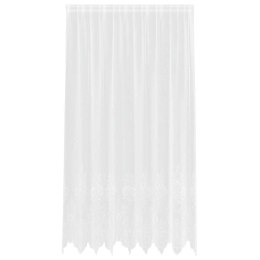 VidaXL Zasłony z zasłonami Kwiatowy Biały 200 x 240 cm Poliester