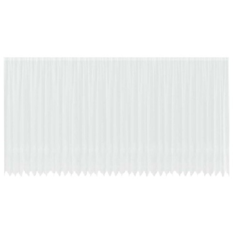 ZASŁONY Z ZASŁONAMI KWIATOWY BIAŁY 900X280CM POLIESTER