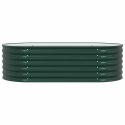 PODNIESIONA RABATA OGRODOWA ZIELONY 160X80X44CM STAL
