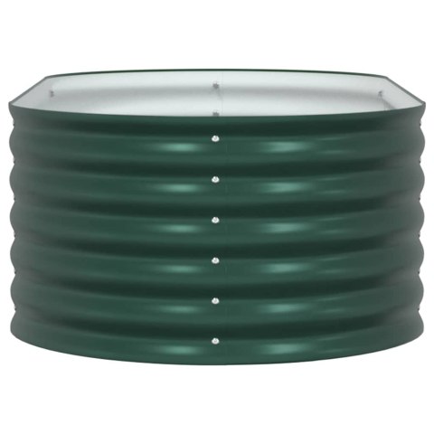 PODNIESIONA RABATA OGRODOWA ZIELONY 160X80X44CM STAL