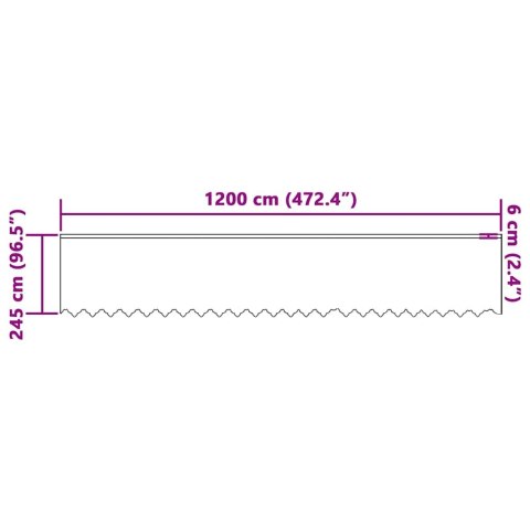 ZASŁONY Z ZASŁONAMI BIAŁY 1200X245CM POLIESTER