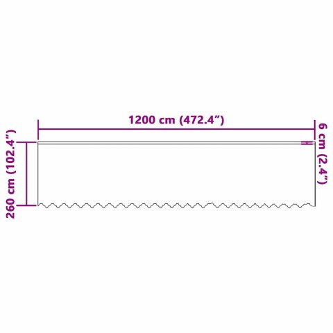ZASŁONY Z ZASŁONAMI KWIATOWY BIAŁY 1200X260CM POLIESTER