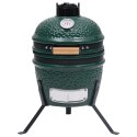 CERAMICZNY GRILL KAMADO Z WĘDZARNIĄ 2-W-1 56CM ZIELONY
