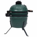 CERAMICZNY GRILL KAMADO Z WĘDZARNIĄ 2-W-1 56CM ZIELONY