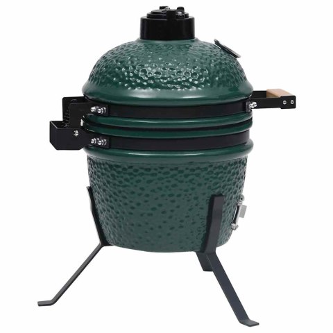 CERAMICZNY GRILL KAMADO Z WĘDZARNIĄ 2-W-1 56CM ZIELONY