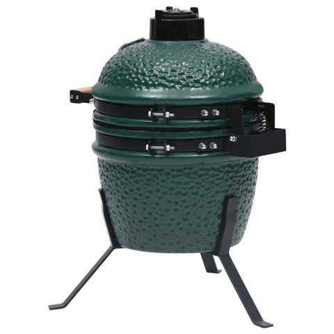 CERAMICZNY GRILL KAMADO Z WĘDZARNIĄ 2-W-1 56CM ZIELONY