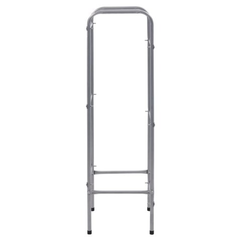 PÓŁKA MAGAZYNOWA NA 3 SKRZYNKI SREBRNA 50X33X116CM STAL