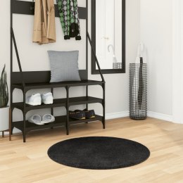 DYWAN HUARTE Z KRÓTKIM WŁOSIEM CZARNY Ø80CM