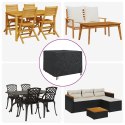 POKROWIEC NA MEBLE OGRODOWE 125X125X74CM TKANINA 210D