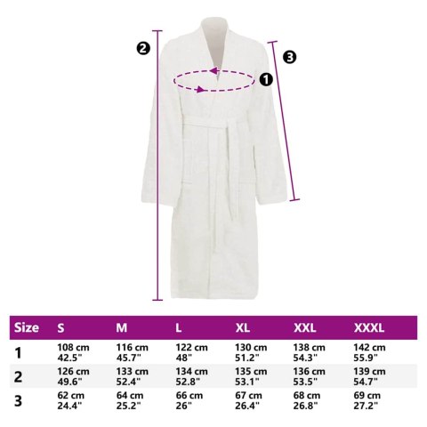 VidaXL Szlafrok s bawełna