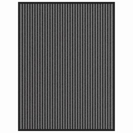 DYWANIK WEJŚCIOWY CZARNY I SZARY 80X120CM PVC