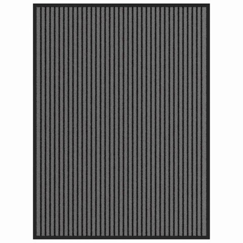 DYWANIK WEJŚCIOWY CZARNY I SZARY 80X120CM PVC