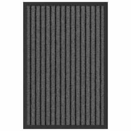 DYWANIK WEJŚCIOWY CZARNY SZARY 40X60CM PVC