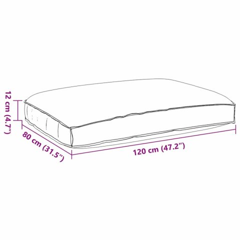 PODUSZKA NA SIEDZISKO Z PALET BEŻOWY 120X80X12CM