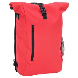 TORBA ROWEROWA CZERWONY 31X13X58CM POLIESTER