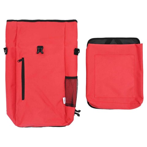TORBA ROWEROWA CZERWONY 31X13X58CM POLIESTER