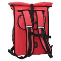 TORBA ROWEROWA CZERWONY 31X13X58CM POLIESTER