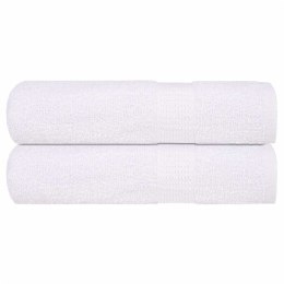 RĘCZNIKI KĄPIELOWE 2 SZT. BIAŁE 100X150CM BAWEŁNA 100%