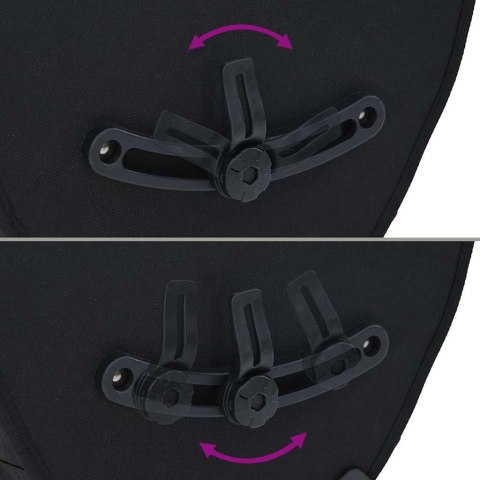 TORBA ROWEROWA CZARNY 32.5X17X57CM POLIESTER