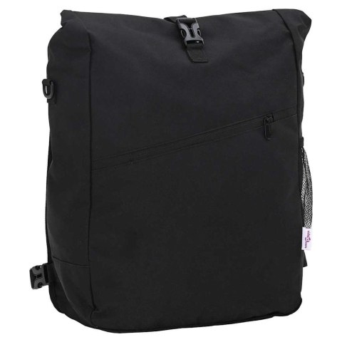 TORBA ROWEROWA CZARNY 33X16X48CM POLIESTER