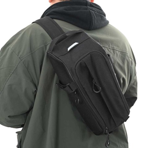 TORBA ROWEROWA CZARNY 38X16X16CM POLIESTER