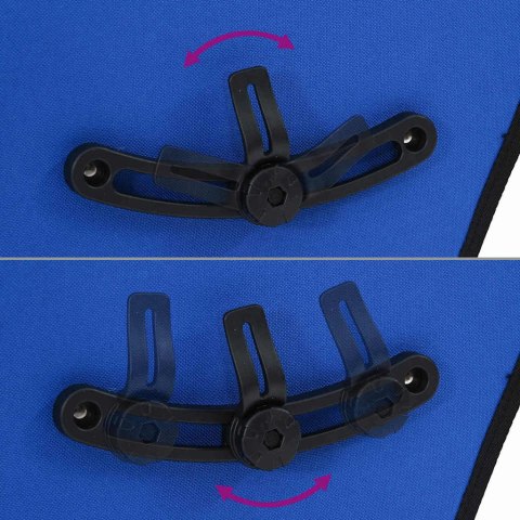 TORBA ROWEROWA NIEBIESKI 32.5X17X57CM POLIESTER