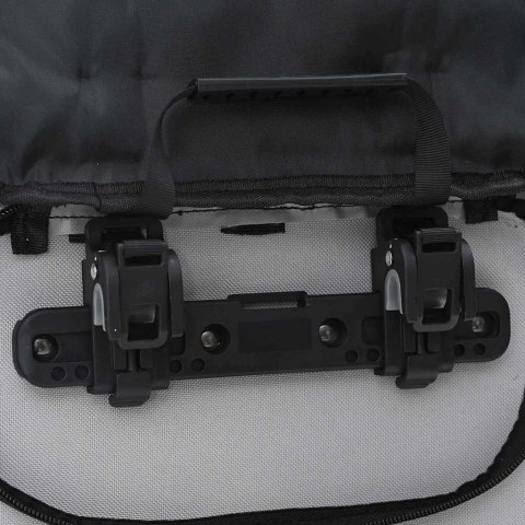 TORBA ROWEROWA SZARY 31X13X58CM POLIESTER