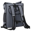 TORBA ROWEROWA SZARY 33X16X48CM POLIESTER
