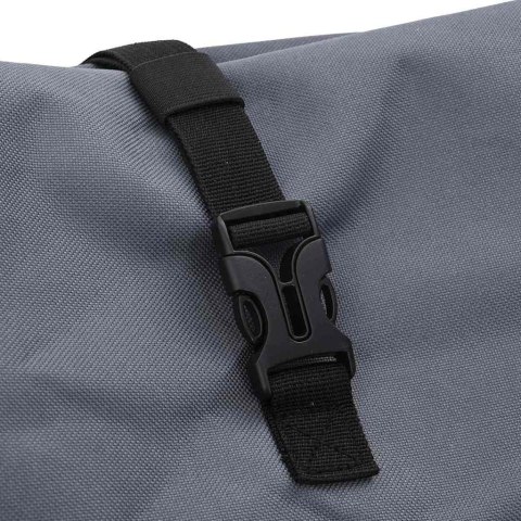 TORBA ROWEROWA SZARY 33X16X48CM POLIESTER