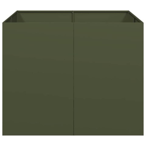 DONICZKA OLIWKOWO-ZIELONA 100X100X80CM STALOWA