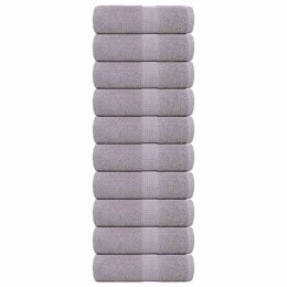 RĘCZNIKI GOŚCINNE 10 SZT. SZARE 30X50CM 360 GSM 100% BAWEŁNA
