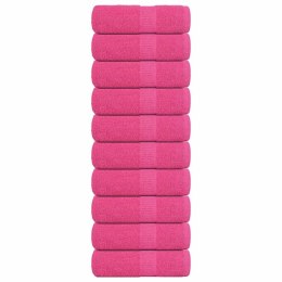 RĘCZNIKI DLA GOŚCI 10 SZT RÓŻOWE 30X50CM BAWEŁNA 100%