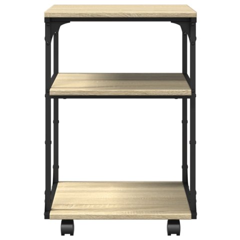 STOJAK NA DRUKARKĘ 3-POZIOMOWY DĄB SONOMA 43X48X64CM LOFT