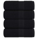 RĘCZNIKI 4 SZT. FROGN CZARNE 30X30CM 100% BAWEŁNA
