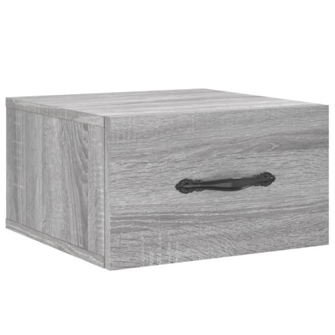 WISZĄCA SZAFKA NOCNA SZARY DĄB SONOMA 35X35X20CM
