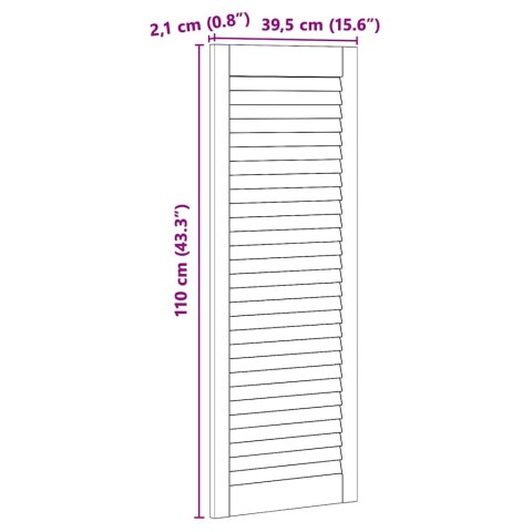 DRZWI SZAFKI OTHER Z DRZWIAMI 4 SZT BRĄZOWY 110X39.5X2.1CM