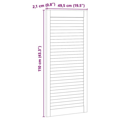 DRZWI SZAFKI OTHER Z DRZWIAMI 4 SZT BRĄZOWY 110X 49.5X 2.1CM