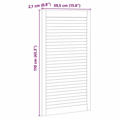 DRZWI SZAFKI OTHER Z DRZWIAMI 4 SZT BRĄZOWY 110X 59.5X 2.1CM