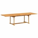 ZESTAW DO JADALNI W OGRODZIE 9 PCS BRĄZOWY 280X 100X 75CM