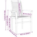ZESTAW DO JADALNI W OGRODZIE 9 PCS BRĄZOWY 280X 100X 75CM