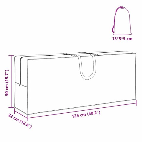 POKROWIEC NA MEBLE OGRODOWE 125X32X50CM