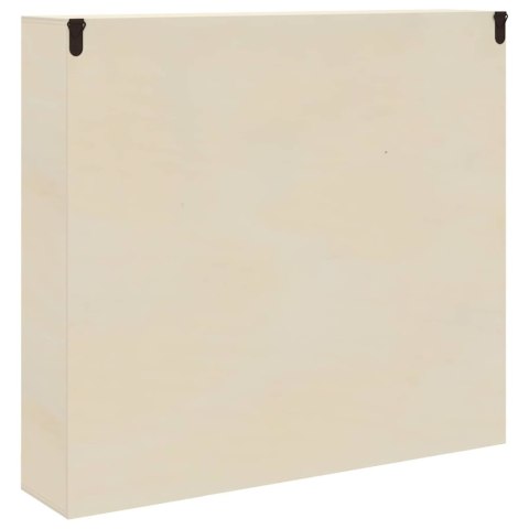 DREWNIANA SZKATUŁKA NA KOLEKCJĘ BRĄZOWY 40X 8,5X 37CM