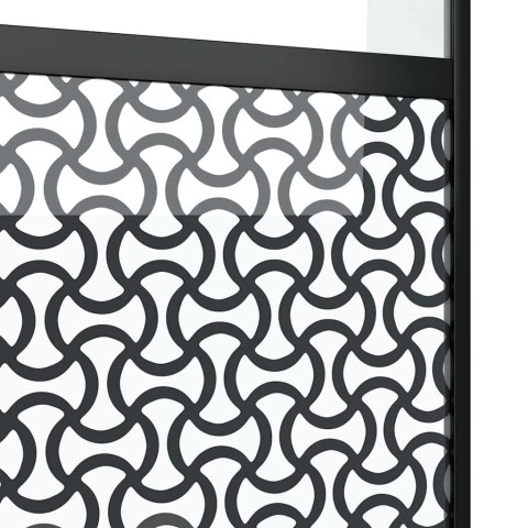 DRZWI PRZESUWNE CZARNY 90X205CM SZKŁO HARTOWANE ALUMINIUM