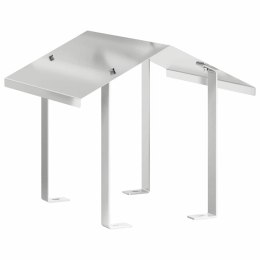 KURTKA KOMINKOWA SREBRNY 40X 40X 37.5CM STAL NIERDZEWNA