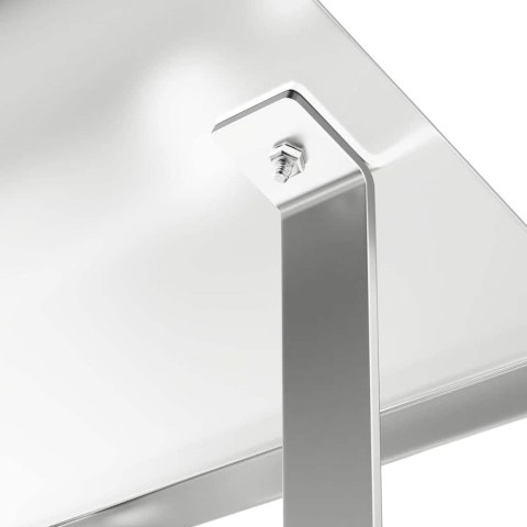 KURTKA KOMINKOWA SREBRNY 40X 40X 37.5CM STAL NIERDZEWNA