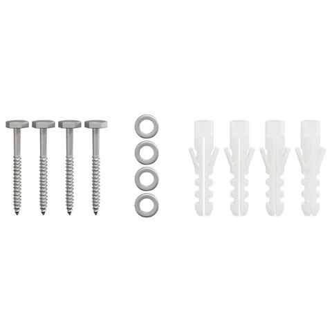 KURTKA KOMINKOWA SREBRNY 40X 40X 37.5CM STAL NIERDZEWNA