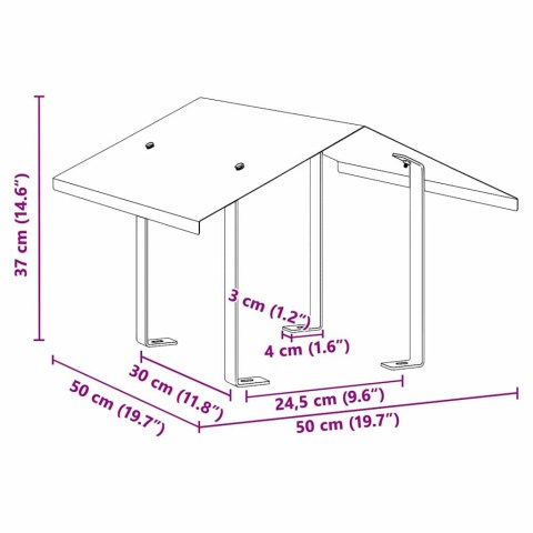 KURTKA KOMINKOWA SREBRNY 50X 50X 37CM STAL NIERDZEWNA