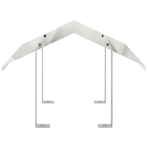 KURTKA KOMINKOWA SREBRNY 50X 60X 37CM STAL NIERDZEWNA